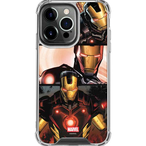 Marvel Iron Man Three Panel iPhone 16 Pro Max Clear Case